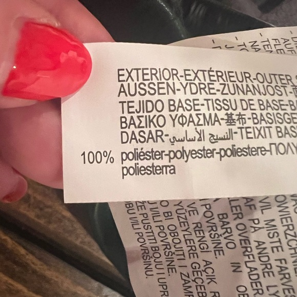 Zara Size Green Faux Leather The Weekend Pants, size small, NWOT, drawstring - Picture 7 of 8